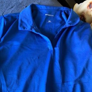 Blue shirt for work! It’s very comfy.